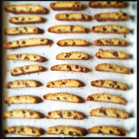 My first batch of biscotti - addictive to make as well as eat! :)